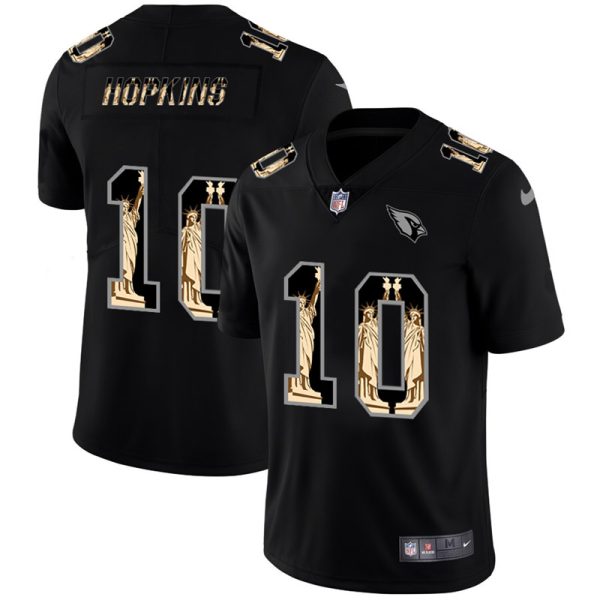 Premium Arizona Cardinals #10 DeAndre Hopkins Carbon Black Vapor Statue Of Liberty Limited NFL Jersey Hurry Exclusive offer Place your order for a Cardinals jersey immediately