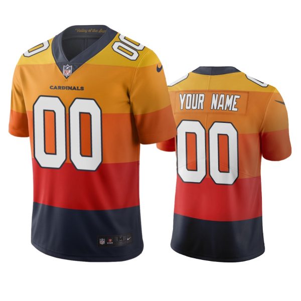 Marvelous Arizona Cardinals Custom Sunset Orange Vapor Limited City Edition NFL Jersey With high demand Order now to wear your Cardinals pride