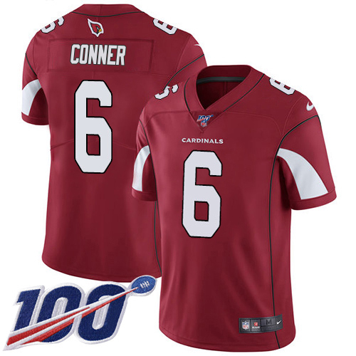 Outstanding Cardinals #6 James Conner Red Team Color Men's Stitched NFL 100th Season Vapor Limited Jersey Be among the first to own Order your Cardinals jersey right away