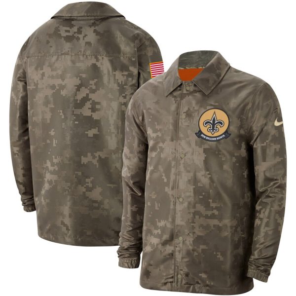 Top notch Men's New Orleans Saints Camo 2019 Salute to Service Sideline Full Zip Lightweight Jacket Limited stock Order now to show your love for the Cardinals