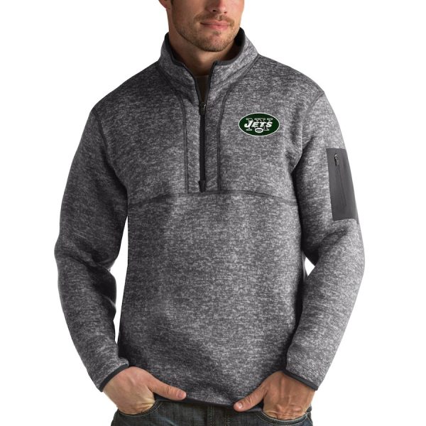 Spectacular New York Jets Antigua Fortune Quarter Zip Pullover Jacket Charcoal Sports fans this is your chance Order soon to support the Cardinals