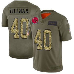 Top notch Arizona Cardinals #40 Pat Tillman Men's 2019 Olive Camo Salute To Service Limited NFL Jersey Sports enthusiasts Seize the opportunity Order your Cardinals jersey