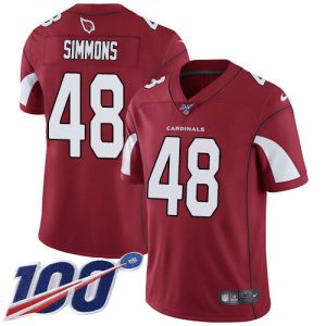 Exceptional Cardinals #48 Isaiah Simmons Red Team Color Men's Stitched NFL 100th Season Vapor Untouchable Limited Jersey Limited stock Order now to show your love for the Cardinals