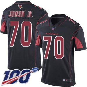 First rate Cardinals #70 Paris Johnson Jr. Black Men's Stitched NFL Limited Rush 100th Season Jersey Collectors this is a must have Add this Cardinals jersey to your collection