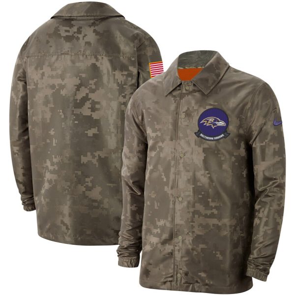 Gorgeous Men's Baltimore Ravens Camo 2019 Salute to Service Sideline Full Zip Lightweight Jacket Act fast Only a few left Secure your Cardinals jersey today