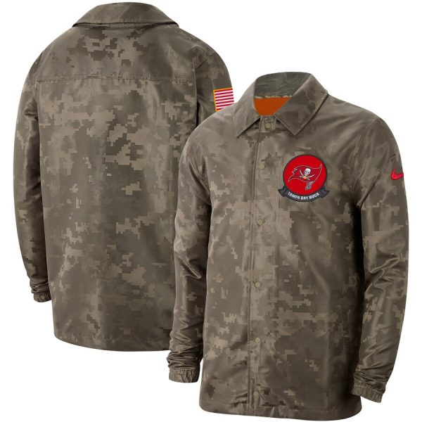 First rate Men's Tampa Bay Buccaneers Camo 2019 Salute to Service Sideline Full Zip Lightweight Jacket With high demand Order now to wear your Cardinals pride