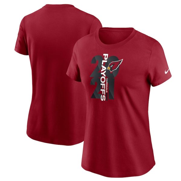 Superb Women's Arizona Cardinals Cardinal 2021 NFL Playoffs Bound T Shirt Hurry Exclusive offer Place your order for a Cardinals jersey immediately