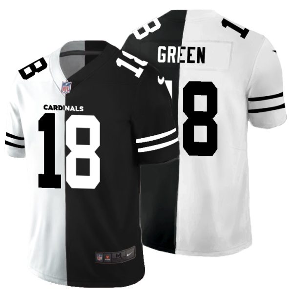 Gorgeous Arizona Cardinals #18 A.J. Green Men's Black V White Peace Split Vapor Untouchable Limited NFL Jersey Be among the first to own Order your Cardinals jersey right away