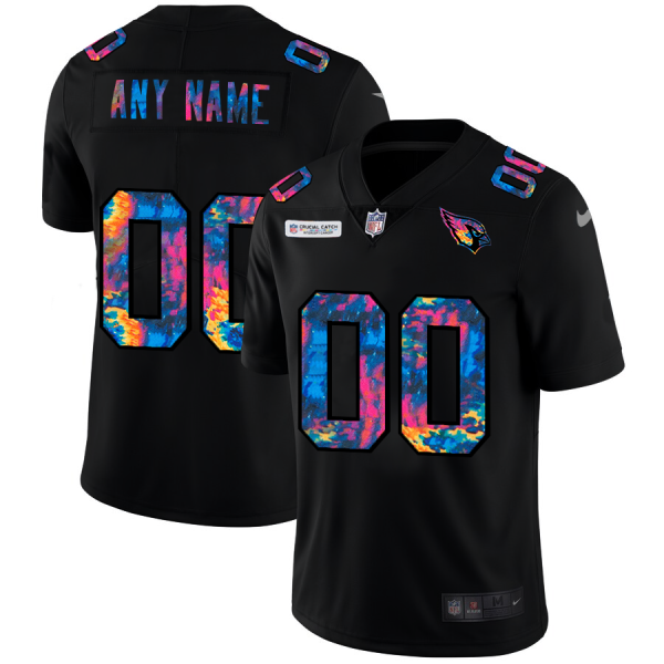 Gorgeous Arizona Cardinals Custom Men's Multi Color Black 2020 NFL Crucial Catch Vapor Untouchable Limited Jersey Hurry Exclusive offer Place your order for a Cardinals jersey immediately
