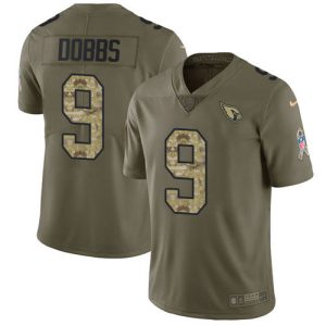 Spectacular Cardinals #9 Joshua Dobbs Olive/Camo Men's Stitched NFL Limited 2017 Salute To Service Jersey Limited stock Order now to show your love for the Cardinals