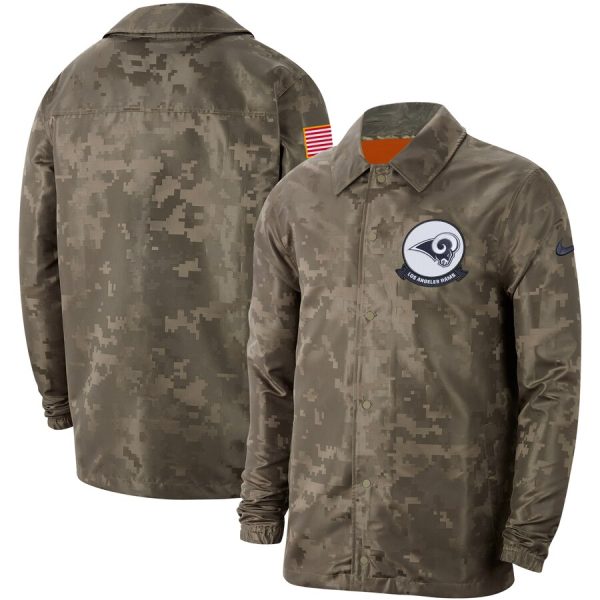 Top notch Men's Los Angeles Rams Camo 2019 Salute to Service Sideline Full Zip Lightweight Jacket With high demand Order now to wear your Cardinals pride