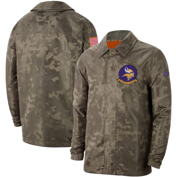First rate Men's Minnesota Vikings Camo 2019 Salute to Service Sideline Full Zip Lightweight Jacket Sports enthusiasts Seize the opportunity Order your Cardinals jersey