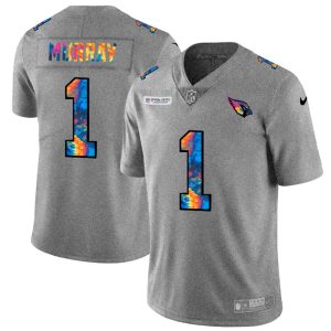 Premium Arizona Cardinals #1 Kyler Murray Men's Multi Color 2020 NFL Crucial Catch NFL Jersey Greyheather Retailers boost your inventory Order these popular Cardinals jerseys