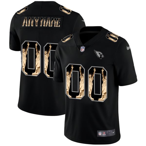 Marvelous Arizona Cardinals Custom Carbon Black Vapor Statue Of Liberty Limited NFL Jersey Collectors this is a must have Add this Cardinals jersey to your collection