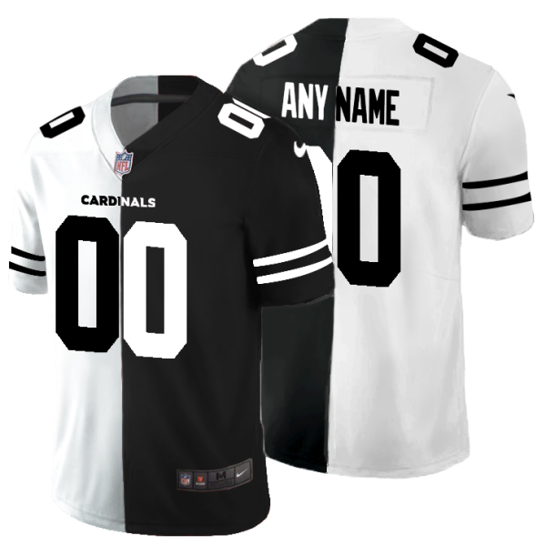 Top notch Arizona Cardinals Custom Men's Black V White Peace Split Vapor Untouchable Limited NFL Jersey Be among the first to own Order your Cardinals jersey right away