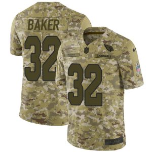 Exceptional Cardinals #32 Budda Baker Camo Men's Stitched NFL Limited 2018 Salute To Service Jersey Hurry Exclusive offer Place your order for a Cardinals jersey immediately