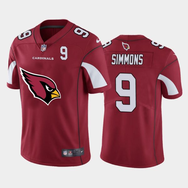 Exquisite Cardinals #9 Isaiah Simmons Red Men's Big Team Logo Player Vapor Limited NFL Jersey For a short time available Don't miss your chance to own a Cardinals jersey