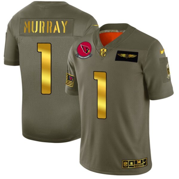 Premium Arizona Cardinals #1 Kyler Murray NFL Men's Olive Gold 2019 Salute to Service Limited Jersey Be among the first to own Order your Cardinals jersey right away