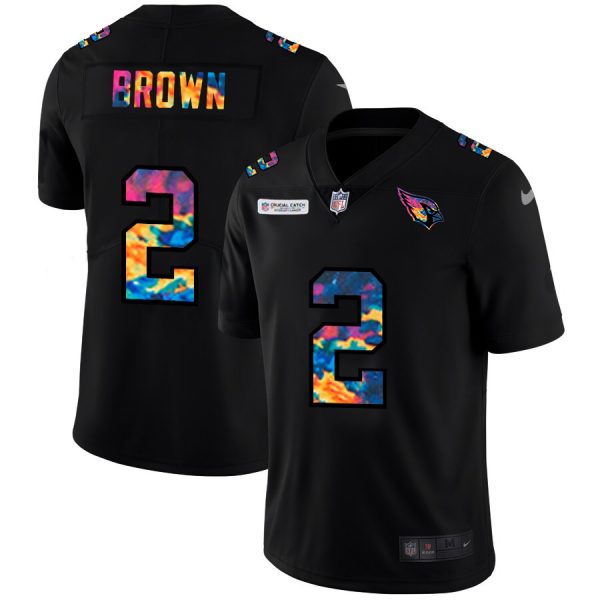 Outstanding Arizona Cardinals #2 Marquise Brown Men's Multi Color Black 2020 NFL Crucial Catch Vapor Untouchable Limited Jersey Hurry Exclusive offer Place your order for a Cardinals jersey immediately