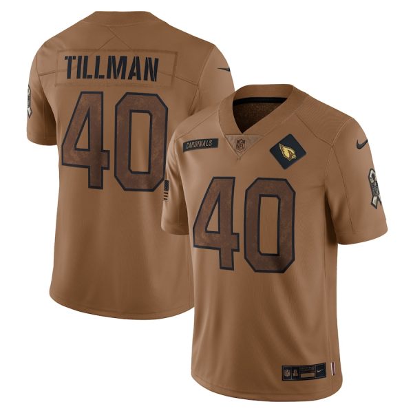 Exceptional Arizona Cardinals #40 Pat Tillman Men's 2023 Salute To Service Limited Jersey Brown Collectors this is a must have Add this Cardinals jersey to your collection