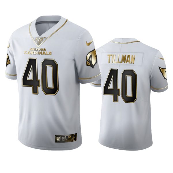 Exceptional Arizona Cardinals #40 Pat Tillman Men's White Golden Edition Vapor Limited NFL 100 Jersey Sports fans this is your chance Order soon to support the Cardinals