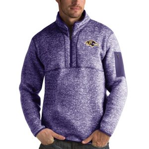 Exceptional Baltimore Ravens Antigua Fortune Quarter Zip Pullover Jacket Heather Purple Be among the first to own Order your Cardinals jersey right away
