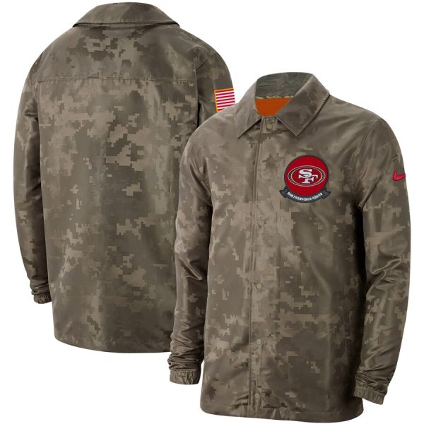 Marvelous Men's San Francisco 49ers Camo 2019 Salute to Service Sideline Full Zip Lightweight Jacket With high demand Order now to wear your Cardinals pride