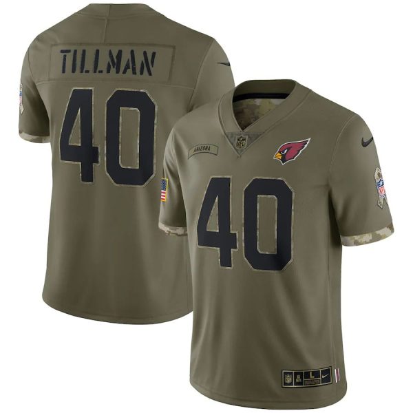 Marvelous Arizona Cardinals #40 Pat Tillman Men's 2022 Salute To Service Limited Jersey Olive For a short time available Don't miss your chance to own a Cardinals jersey