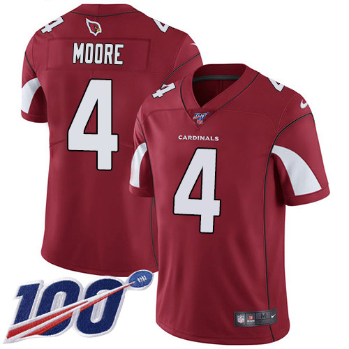 Spectacular Cardinals #4 Rondale Moore Red Team Color Men's Stitched NFL 100th Season Vapor Untouchable Limited Jersey Be among the first to own Order your Cardinals jersey right away