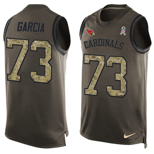 Exquisite Cardinals #73 Max Garcia Green Men's Stitched NFL Limited Salute To Service Tank Top Jersey Sports enthusiasts Seize the opportunity Order your Cardinals jersey