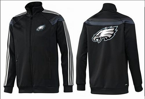 Spectacular NFL Philadelphia Eagles Team Logo Jacket Black_4 Limited stock Order now to show your love for the Cardinals