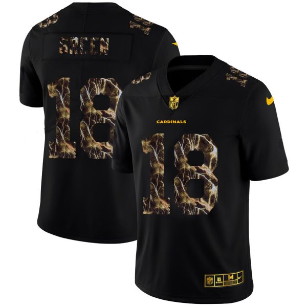 Marvelous Arizona Cardinals #18 A.J. Green Men's Black Flocked Lightning Vapor Limited NFL Jersey Sports enthusiasts Seize the opportunity Order your Cardinals jersey