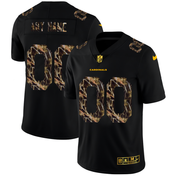 Marvelous Arizona Cardinals Custom Men's Black Flocked Lightning Vapor Limited NFL Jersey Collectors this is a must have Add this Cardinals jersey to your collection