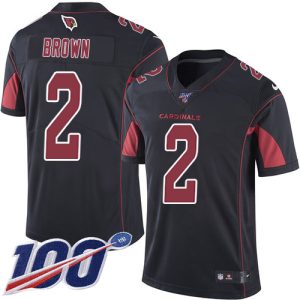 Superb Cardinals #2 Marquise Brown Black Men's Stitched NFL Limited Rush 100th Season Jersey Limited stock Order now to show your love for the Cardinals