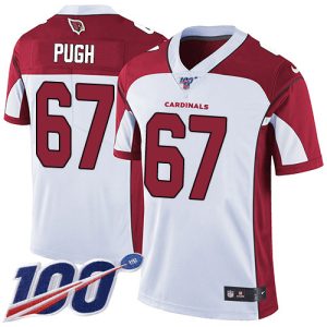 Outstanding Cardinals #67 Justin Pugh White Men's Stitched NFL 100th Season Vapor Limited Jersey Sports enthusiasts Seize the opportunity Order your Cardinals jersey