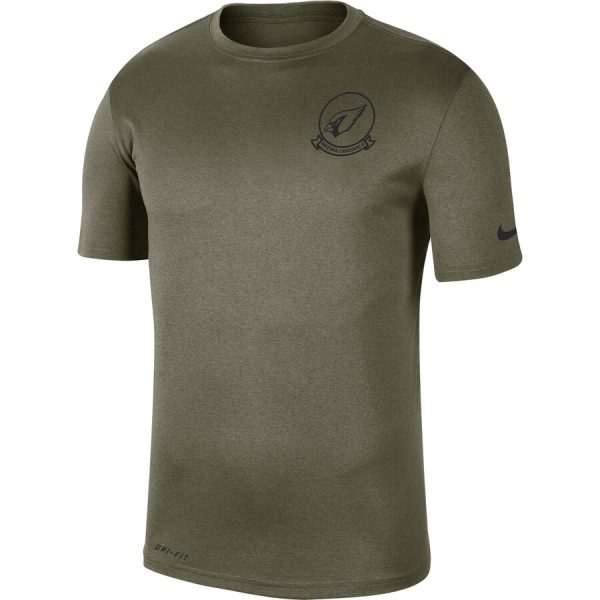 Top notch Men's Arizona Cardinals Olive 2019 Salute to Service Sideline Seal Legend Performance T Shirt Hurry Exclusive offer Place your order for a Cardinals jersey immediately