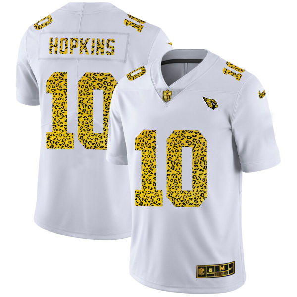 Gorgeous Arizona Cardinals #10 DeAndre Hopkins Men's Flocked Leopard Print Vapor Limited NFL Jersey White Be among the first to own Order your Cardinals jersey right away
