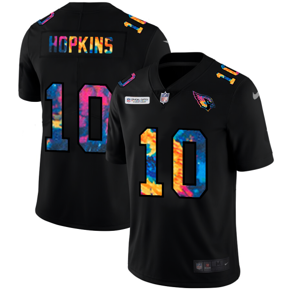 Exquisite Arizona Cardinals #10 DeAndre Hopkins Men's Multi Color Black 2020 NFL Crucial Catch Vapor Untouchable Limited Jersey Be among the first to own Order your Cardinals jersey right away