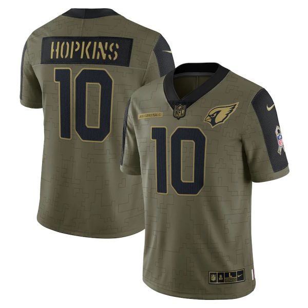 Exquisite Arizona Cardinals #10 DeAndre Hopkins Olive 2021 Salute To Service Limited Player Jersey Hurry Exclusive offer Place your order for a Cardinals jersey immediately