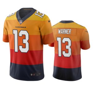 First rate Arizona Cardinals #13 Kurt Warner Sunset Orange Vapor Limited City Edition NFL Jersey Be among the first to own Order your Cardinals jersey right away