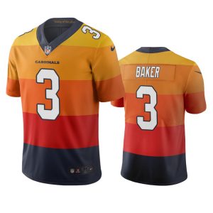 Top notch Arizona Cardinals #3 Budda Baker Sunset Orange Vapor Limited City Edition NFL Jersey Sports fans this is your chance Order soon to support the Cardinals