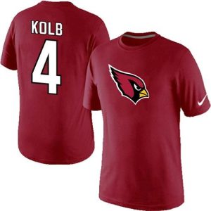 Marvelous Arizona Cardinals #4 Kevin Kolb Name & Number NFL T Shirt Red Hurry Exclusive offer Place your order for a Cardinals jersey immediately