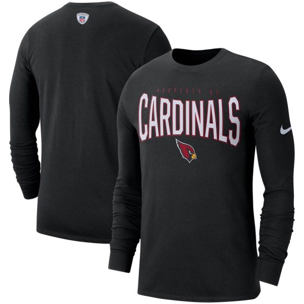 Gorgeous Arizona Cardinals Sideline Property Of Performance Long Sleeve T Shirt Black Be among the first to own Order your Cardinals jersey right away