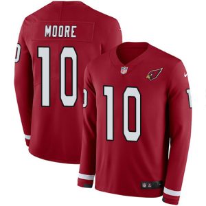 Superb Cardinals #10 Chris Moore Red Team Color Men's Stitched NFL Limited Therma Long Sleeve Jersey Sports enthusiasts Seize the opportunity Order your Cardinals jersey