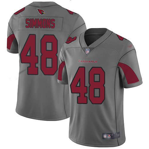 First rate Cardinals #48 Isaiah Simmons Silver Men's Stitched NFL Limited Inverted Legend Jersey For a short time available Don't miss your chance to own a Cardinals jersey