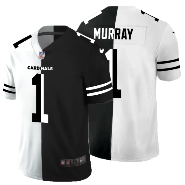Superb Arizona Cardinals #1 Kyler Murray Men's Black V White Peace Split Vapor Untouchable Limited NFL Jersey Retailers boost your inventory Order these popular Cardinals jerseys