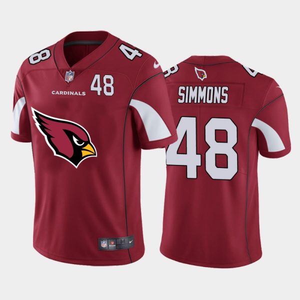 Marvelous Arizona Cardinals #48 Isaiah Simmons Red Men's Big Team Logo Player Vapor Limited NFL Jersey Act fast Only a few left Secure your Cardinals jersey today