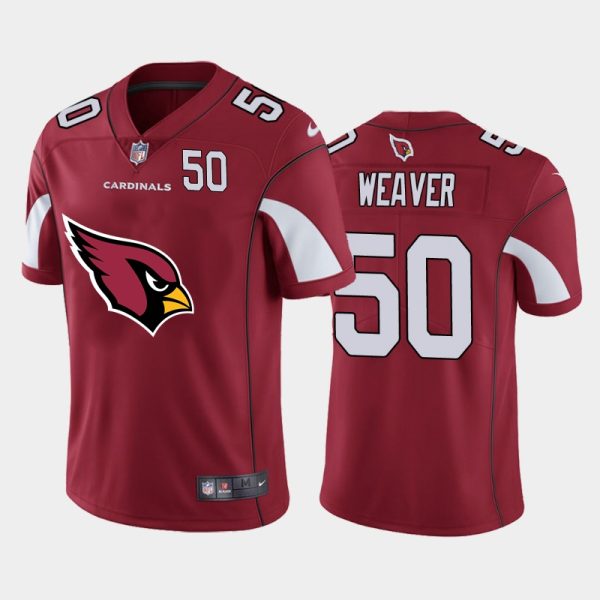Exceptional Arizona Cardinals #50 Evan Weaver Red Men's Big Team Logo Player Vapor Limited NFL Jersey For a short time available Don't miss your chance to own a Cardinals jersey