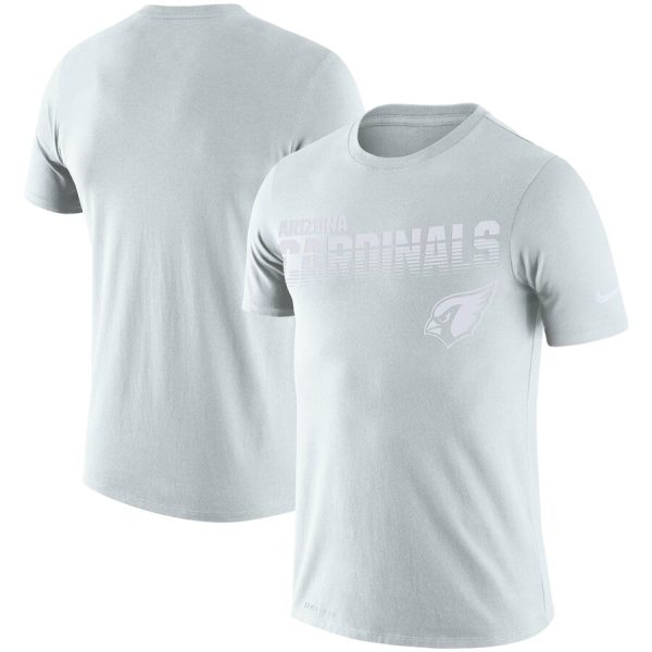 Premium Arizona Cardinals NFL 100 2019 Sideline Platinum Performance T Shirt White Retailers boost your inventory Order these popular Cardinals jerseys