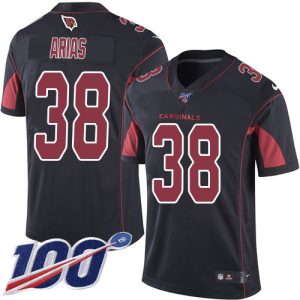 Gorgeous Cardinals #38 Daniel Arias Black Men's Stitched NFL Limited Rush 100th Season Jersey Hurry Exclusive offer Place your order for a Cardinals jersey immediately